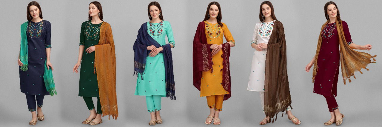 Vredevogel Leena Fancy Ethnic Wear Cotton Printed Ready Made Collection
